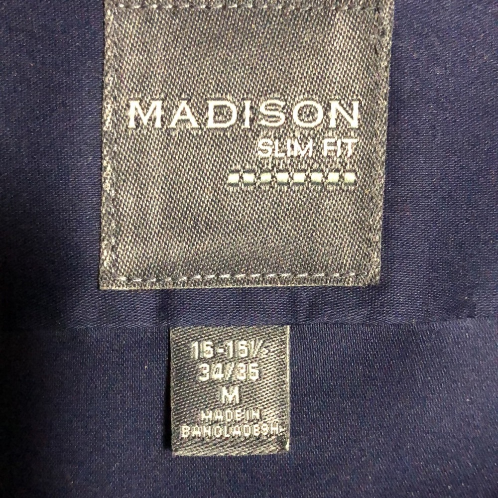 LOT OF 2 MADISON SLIM FIT DRESS SHIRTS NWT - Picture 2 of 12